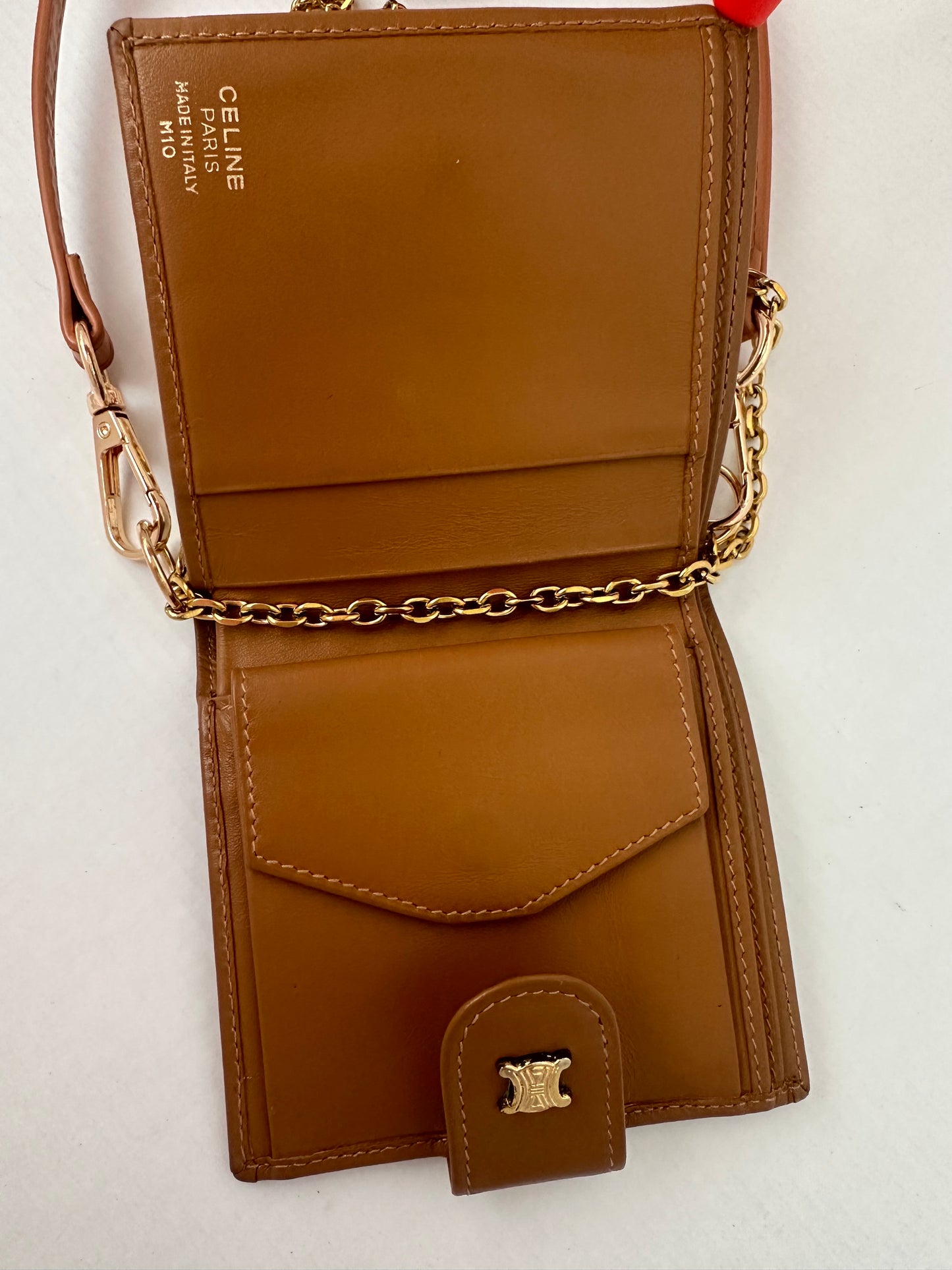 Celine Bifold Wallet Macadam Beige PVC x Leather