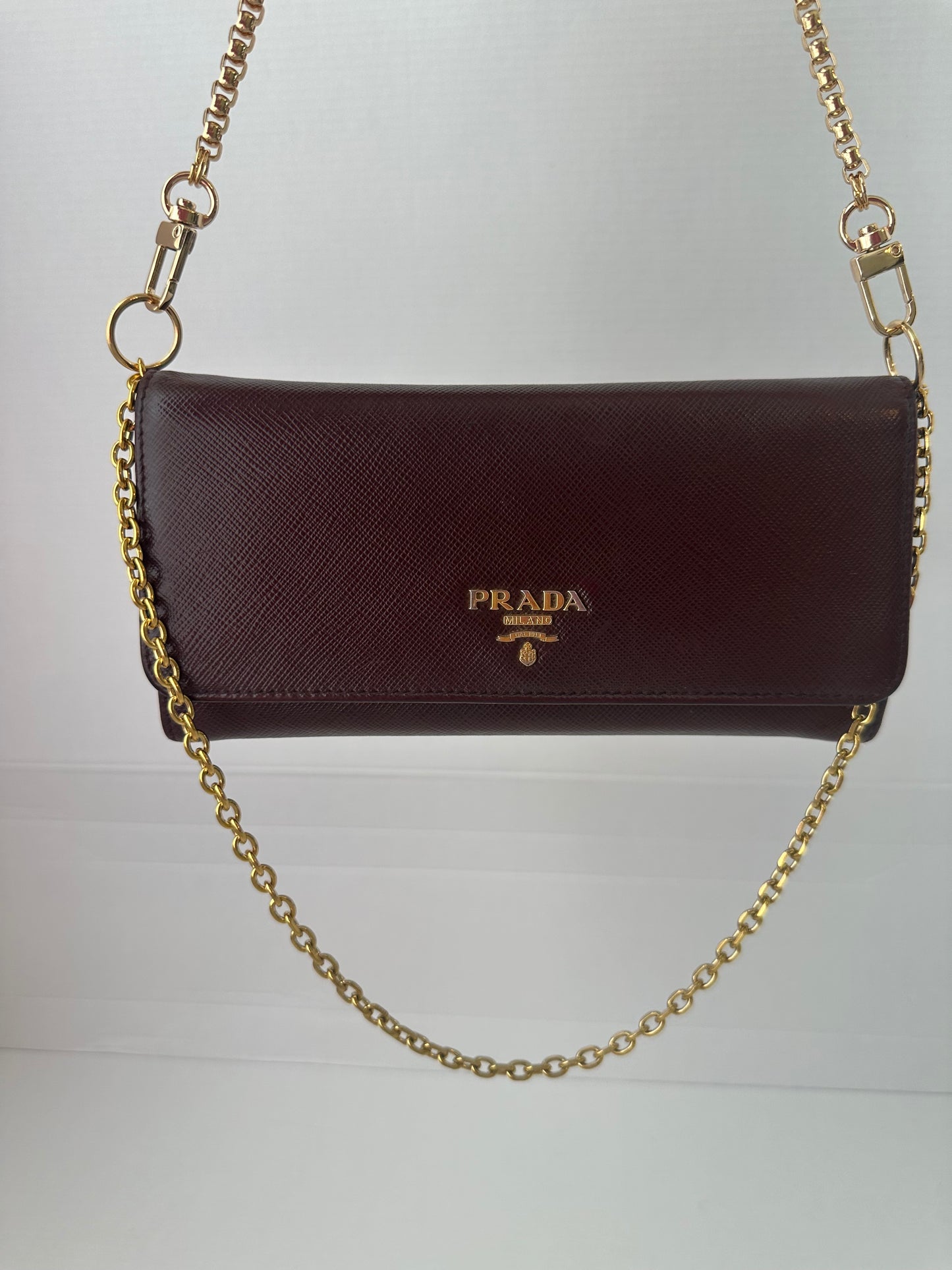 Prada Saffiano Leather Long Wallet