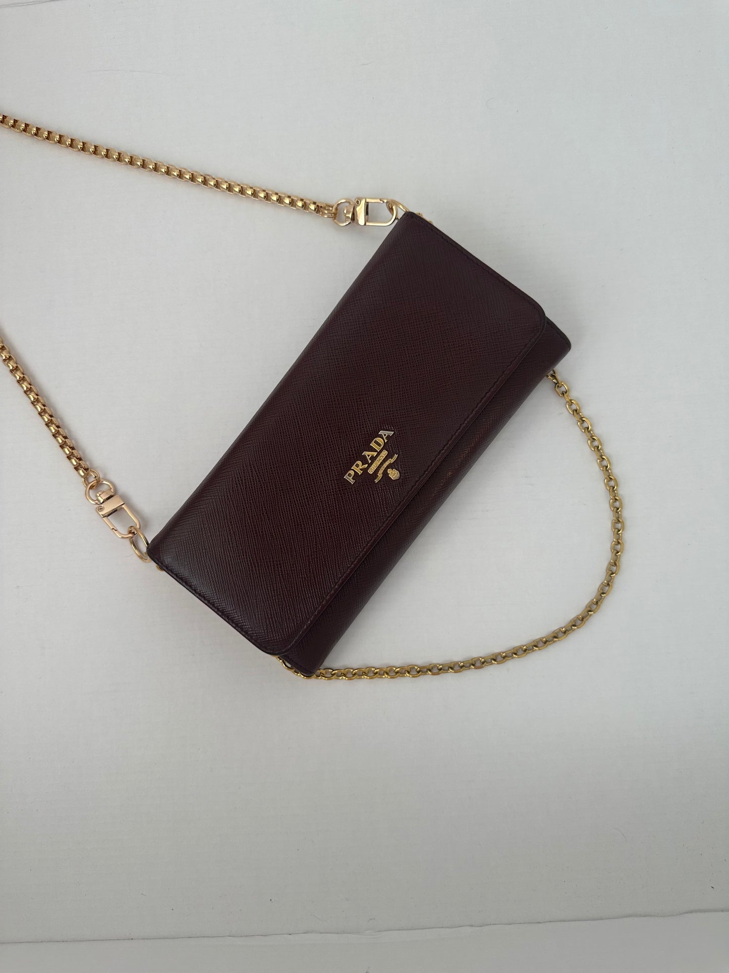 Prada Saffiano Leather Long Wallet