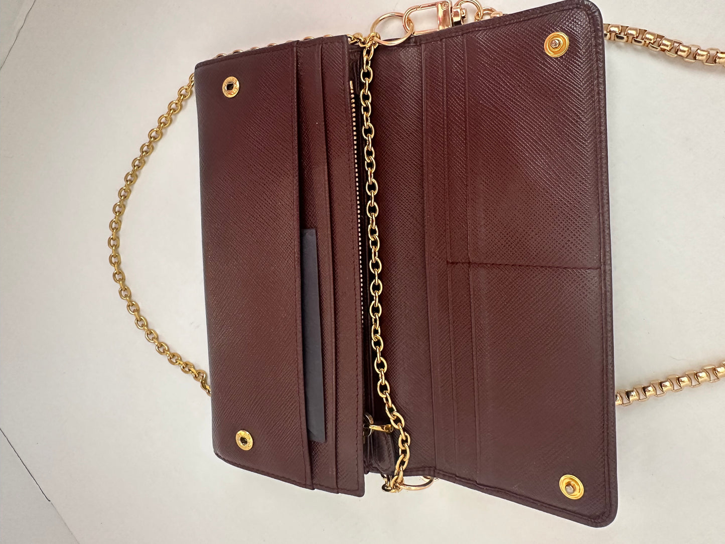 Prada Saffiano Leather Long Wallet