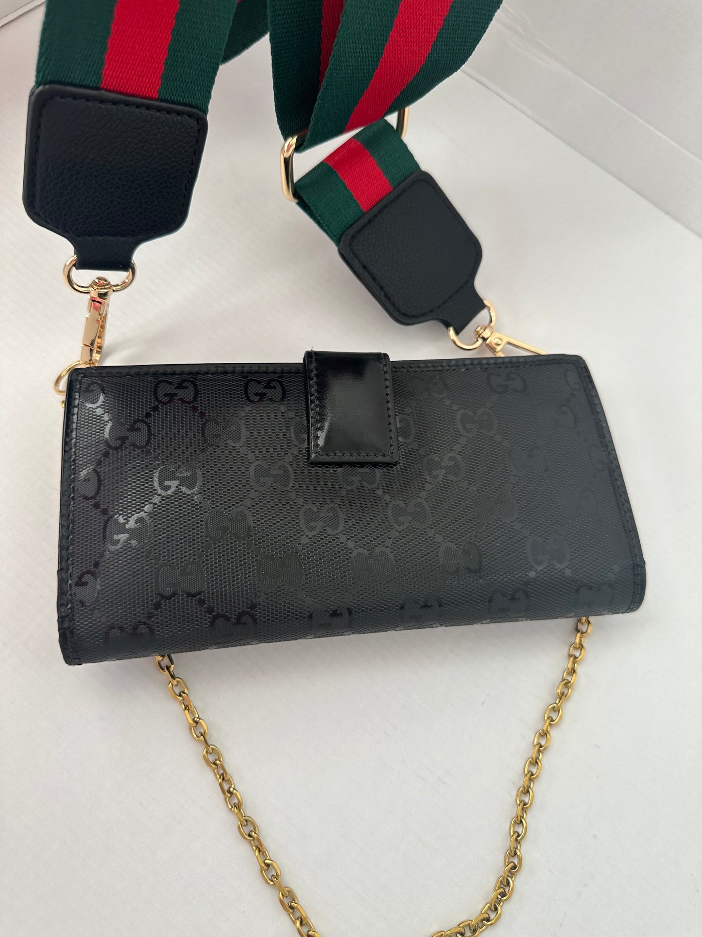 Gucci Imprime Black GG Long WOC