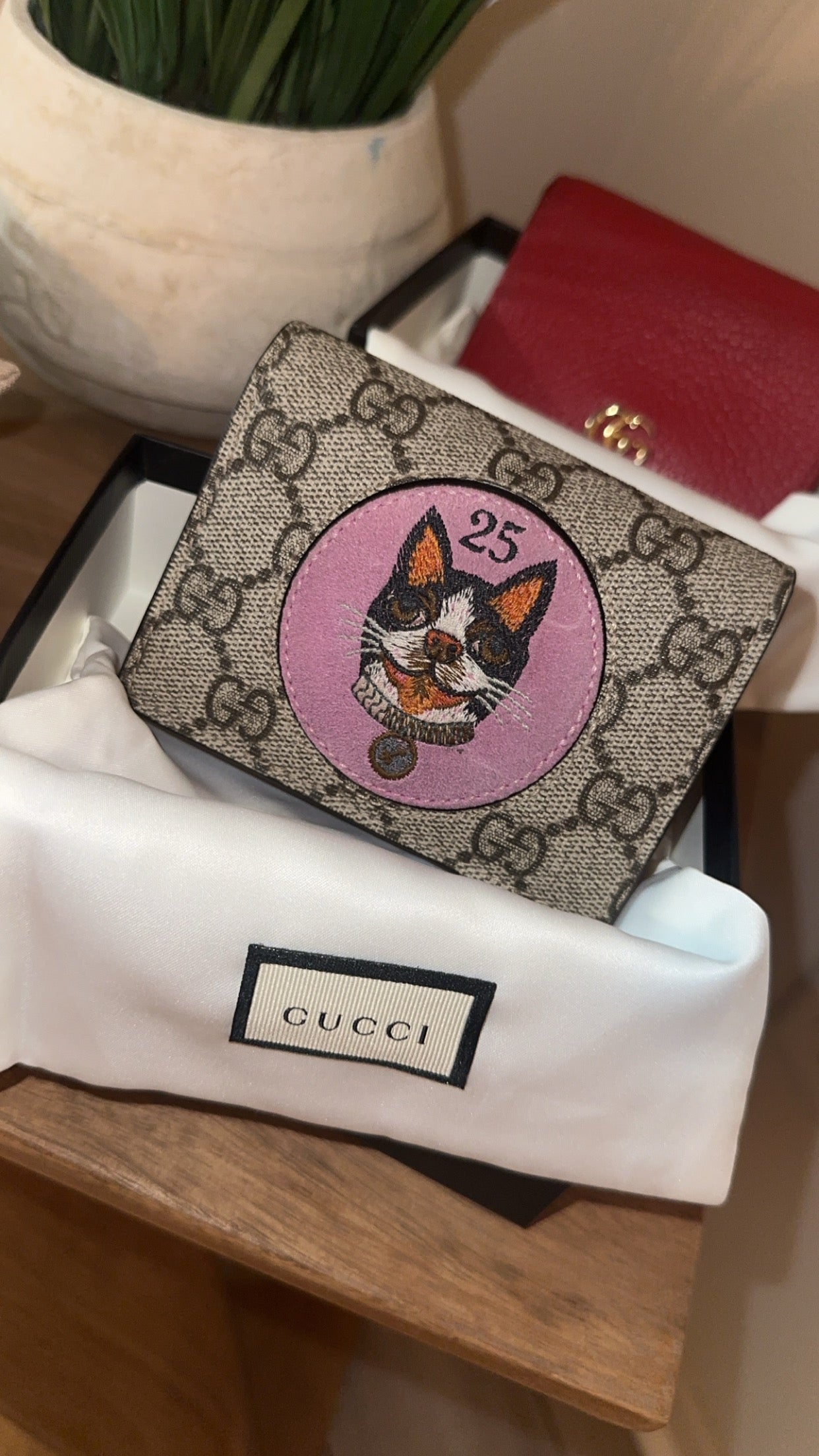 GUCCI GG Monogram Bosco Patch/WOC full inclusion, box dust bag included