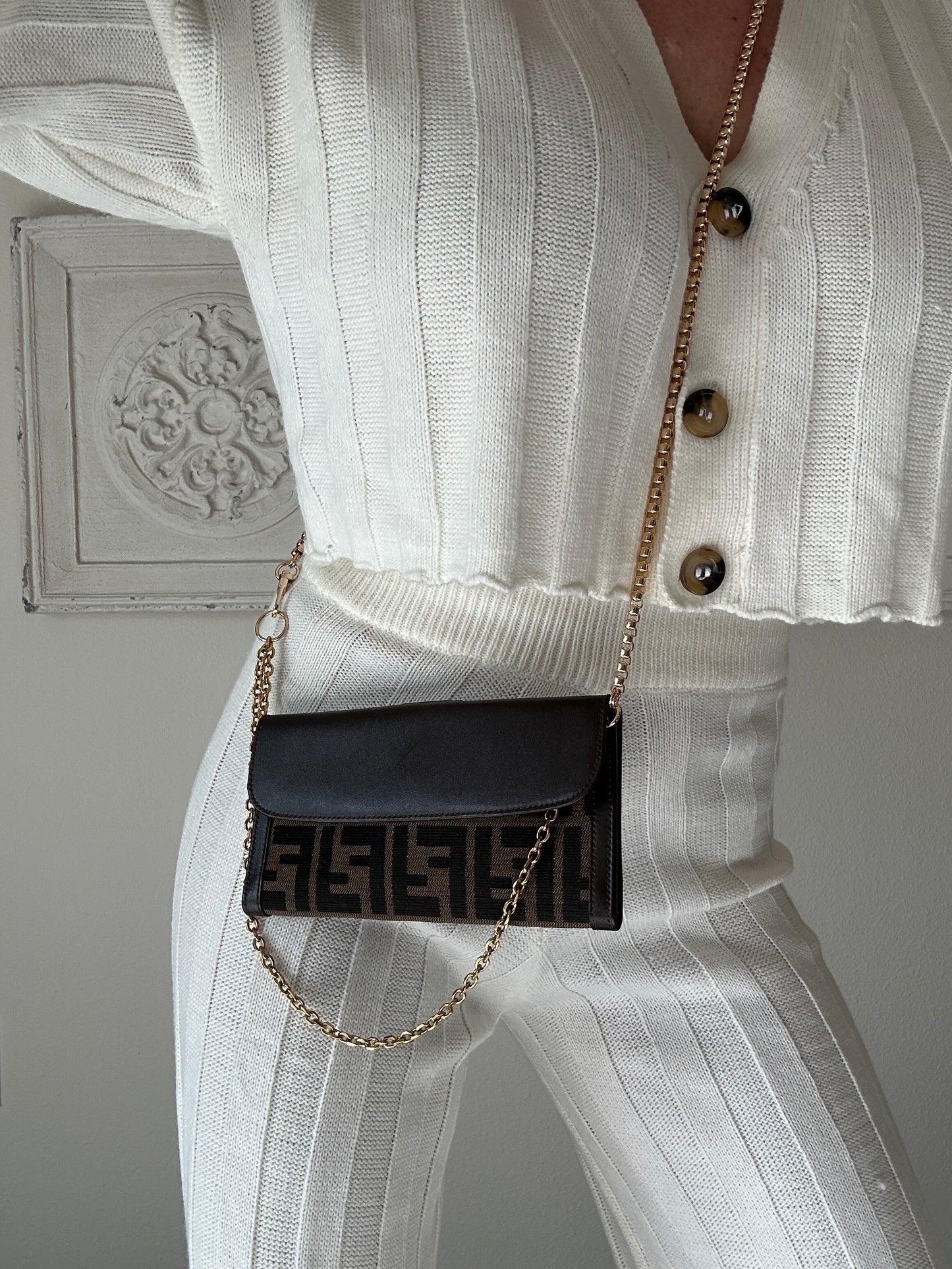 FENDI Zucca WOC/crossbody only