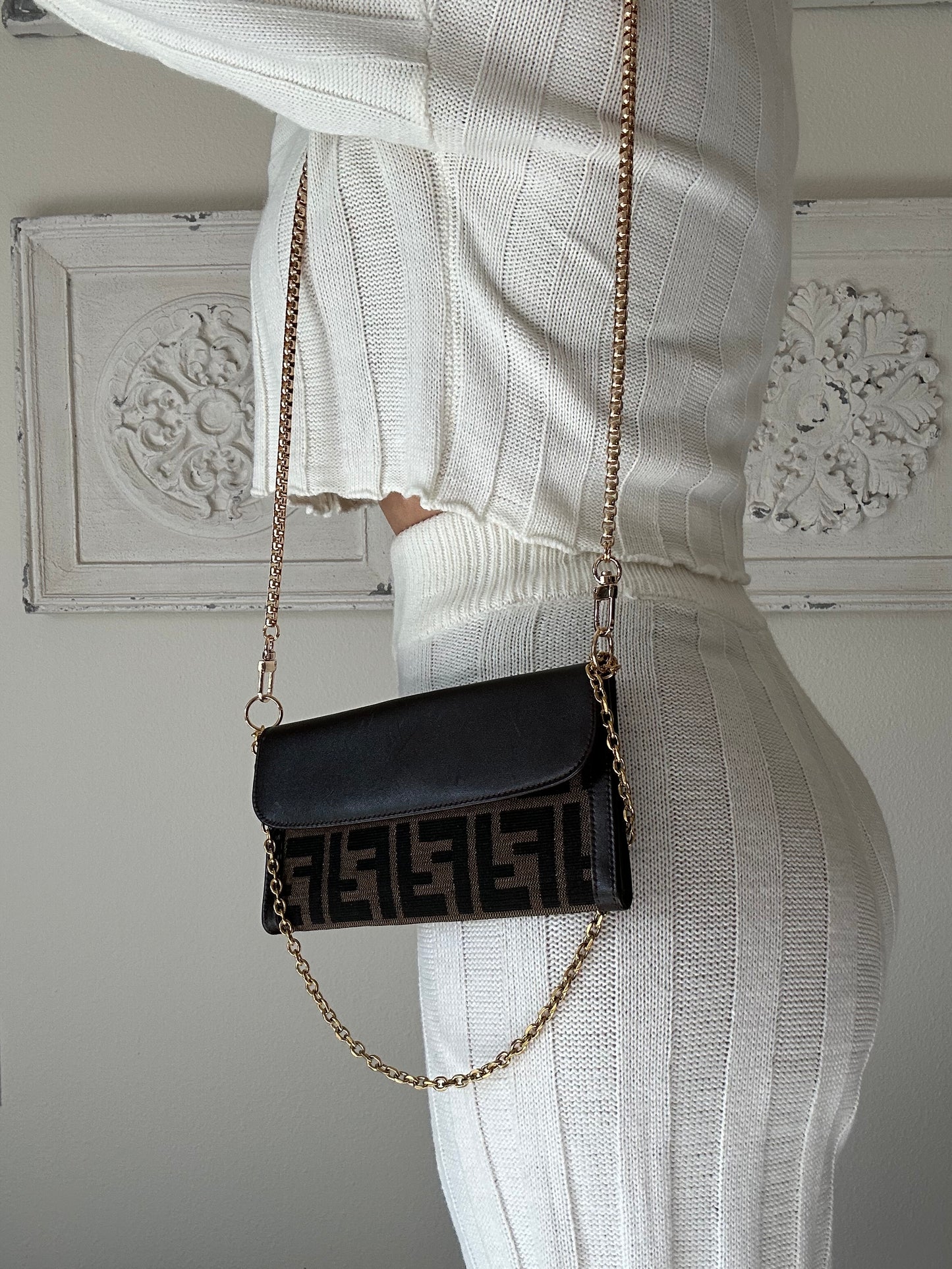 FENDI Zucca WOC/crossbody only