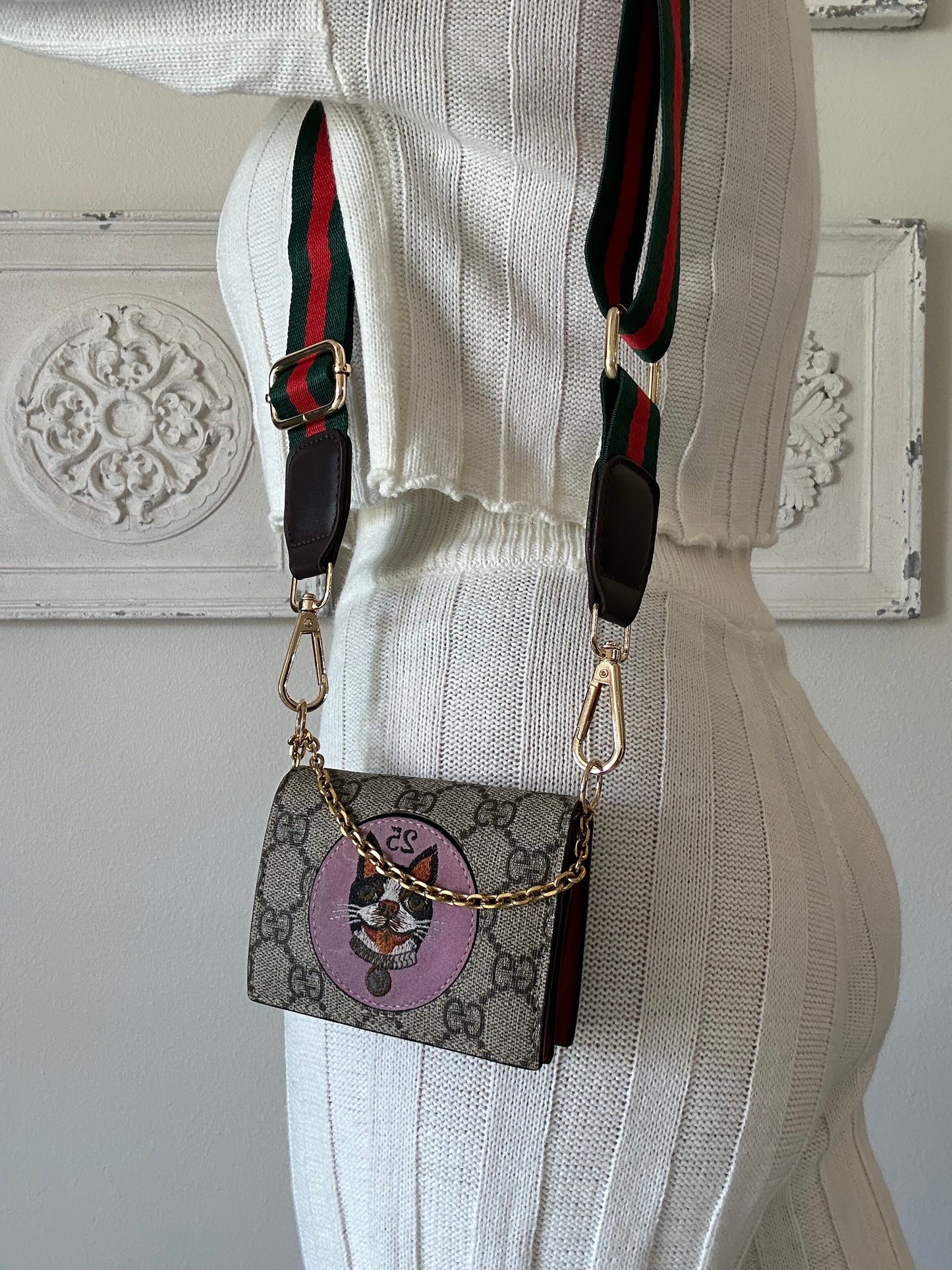 GUCCI GG Monogram Bosco Patch/WOC full inclusion, box dust bag included