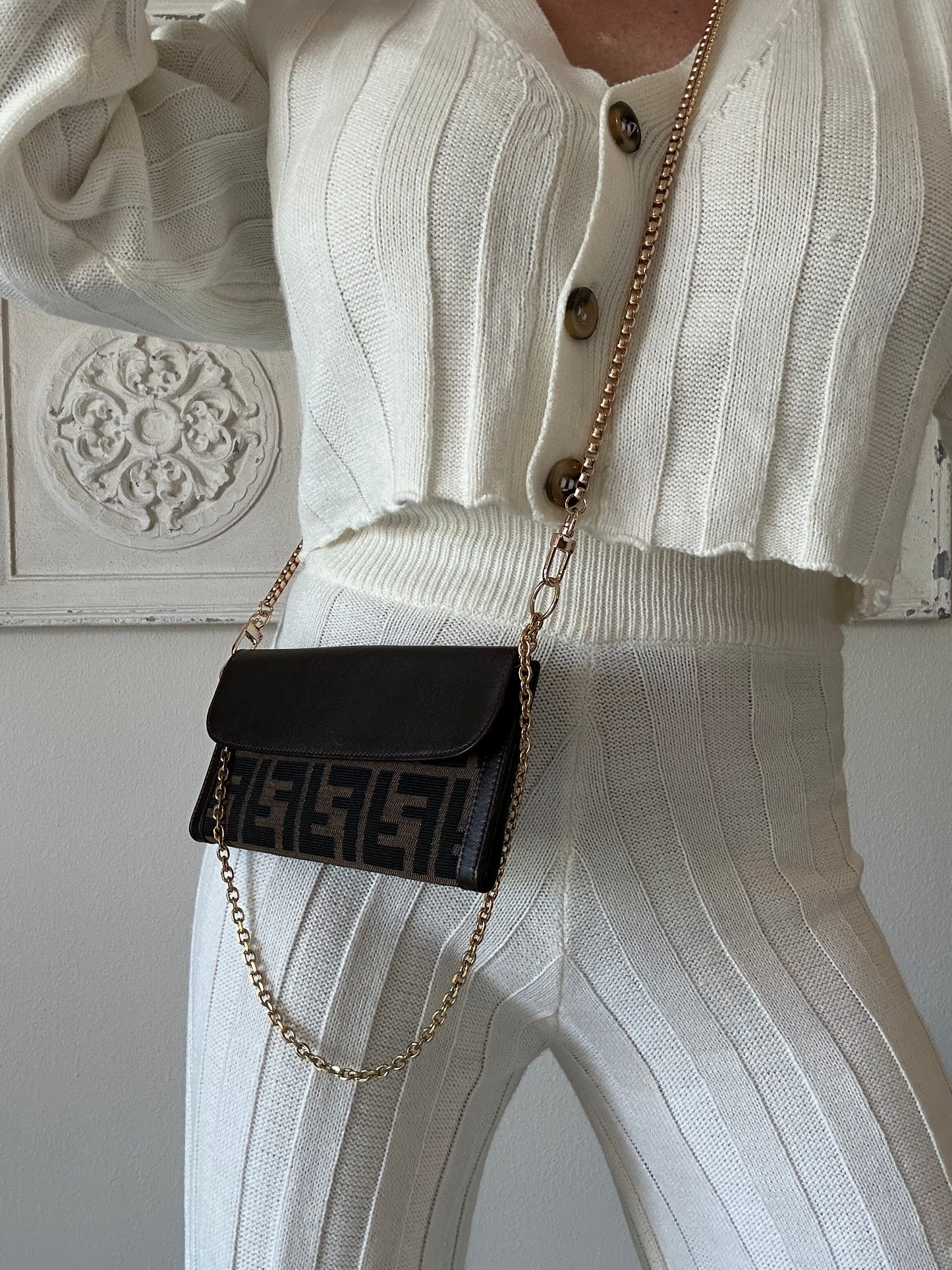 FENDI Zucca WOC/crossbody only