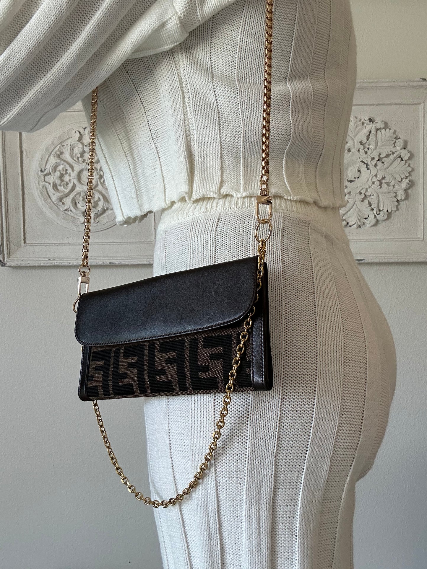 FENDI Zucca WOC/crossbody only