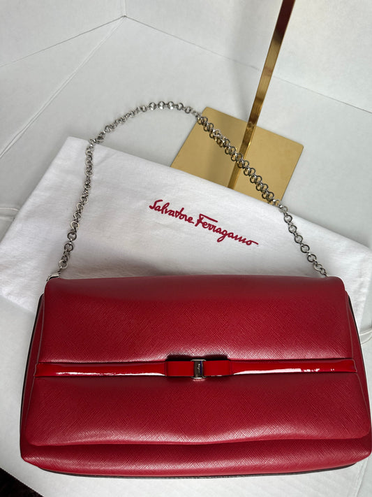 Available Salvatore Ferragamo shoulder bag red