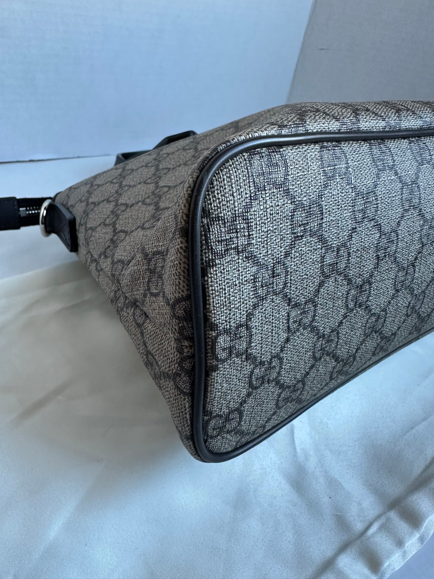 Gucci Beige GG Supreme Convertible Small Tote