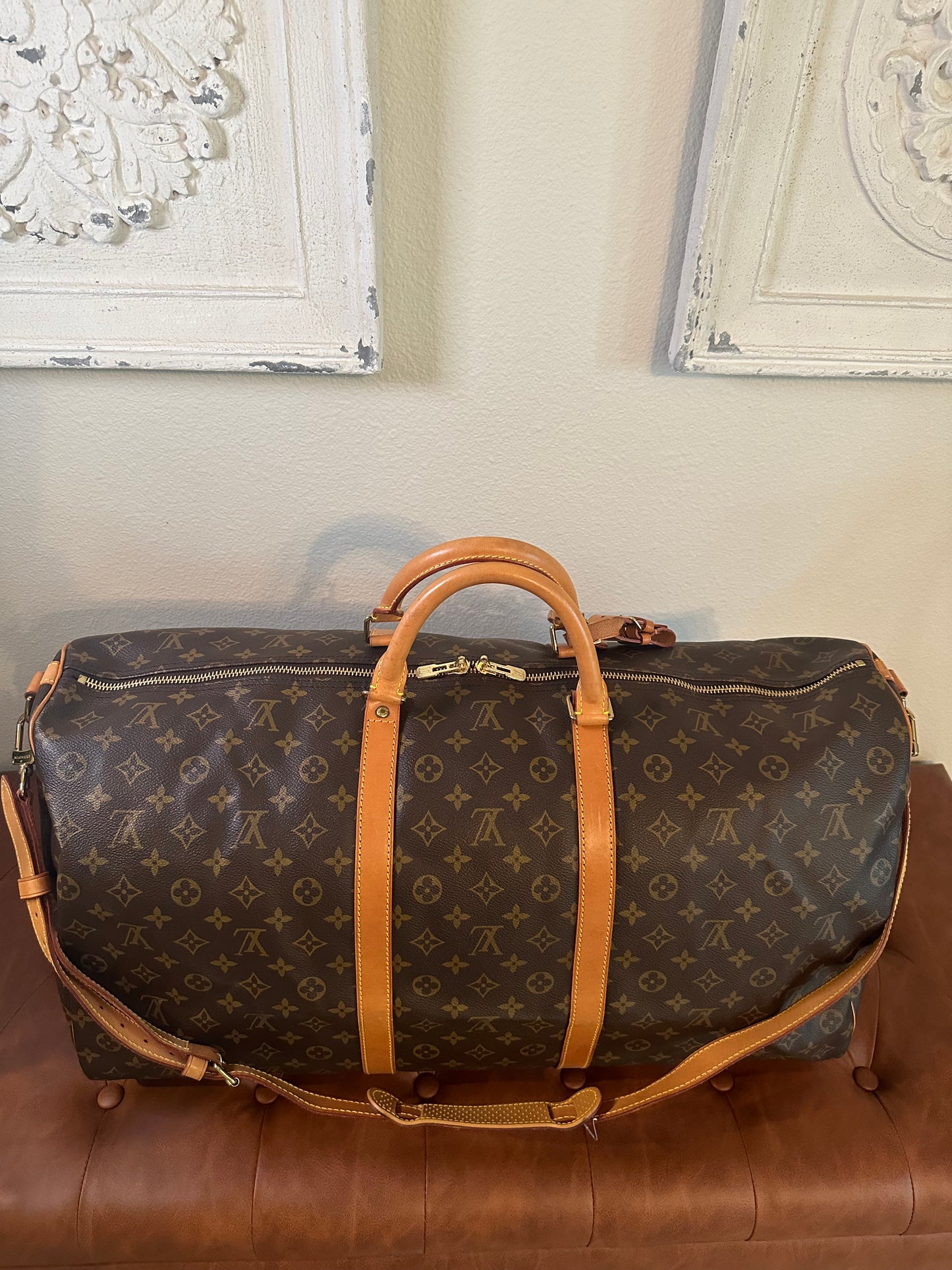 Louis Vuitton Monogram Keepall Bandouliere 60 Travel Duffle