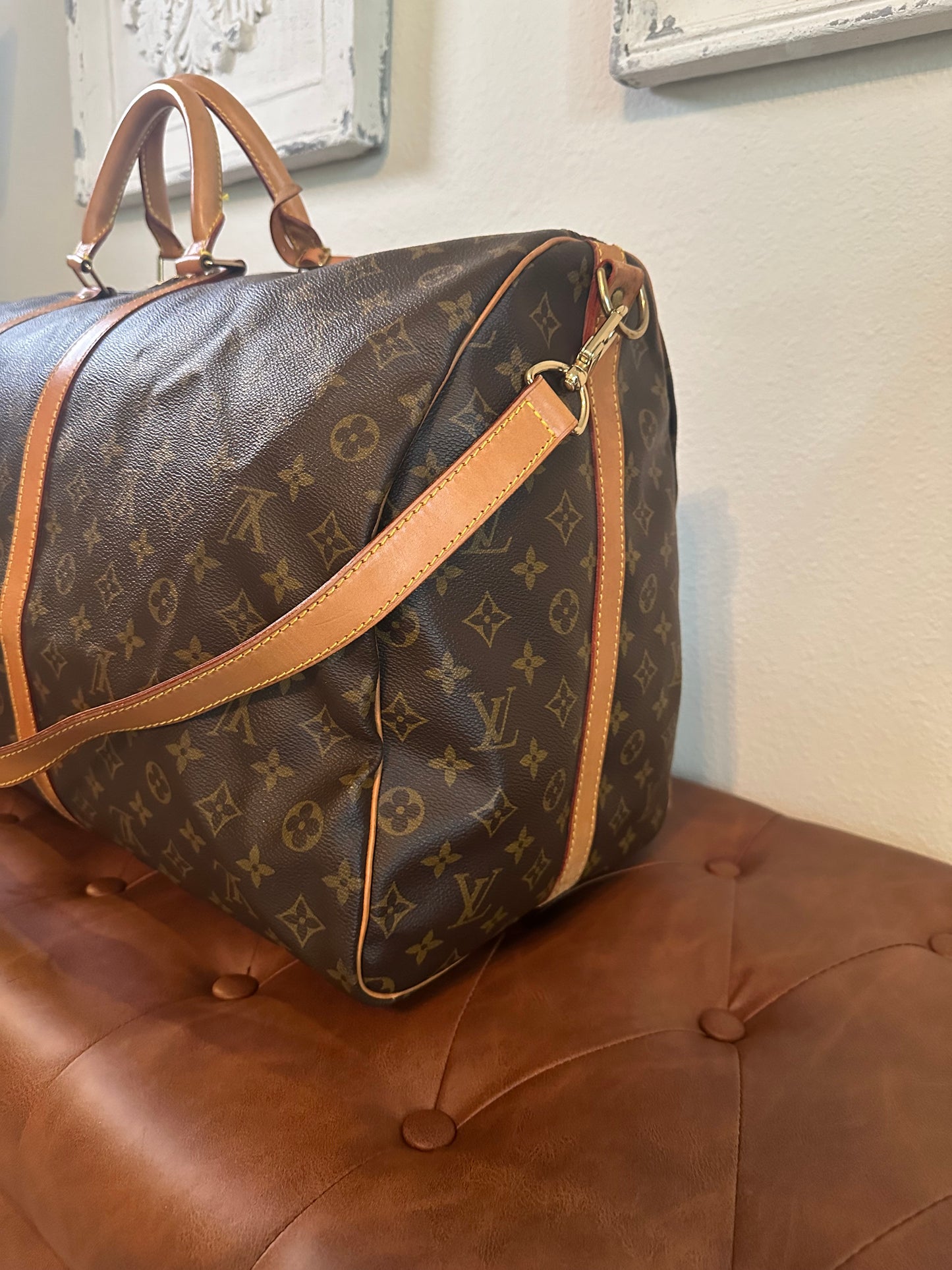 Louis Vuitton Monogram Keepall Bandouliere 60 Travel Duffle