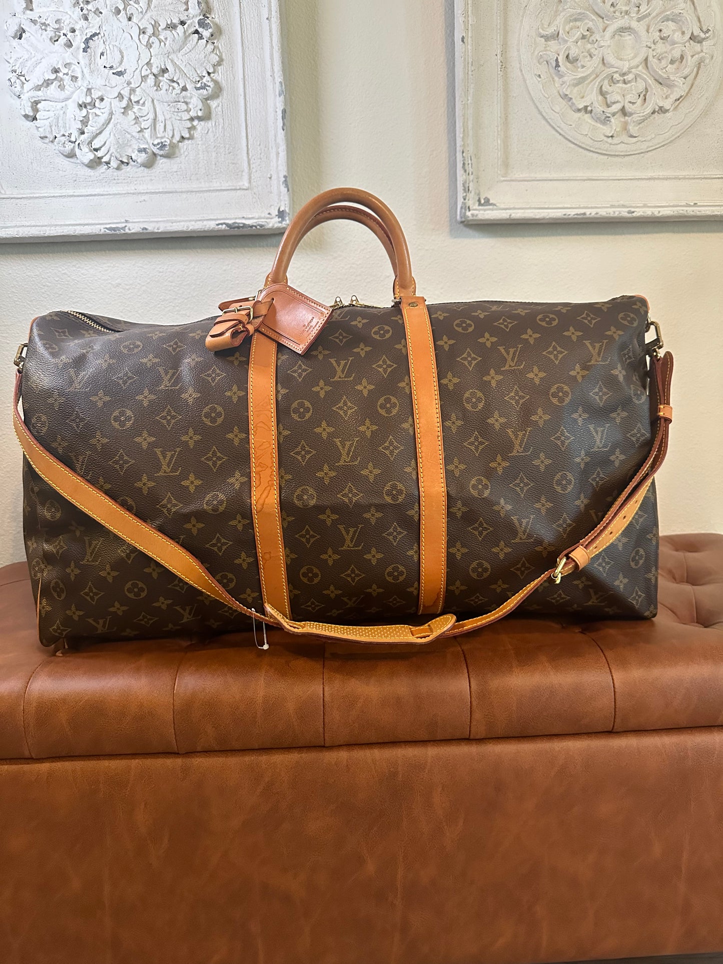 Louis Vuitton Monogram Keepall Bandouliere 60 Travel Duffle