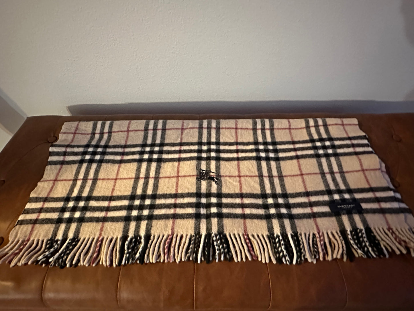 Burberry Classic Nova Check Scarf, lap blanket, shawl 100% pure wool