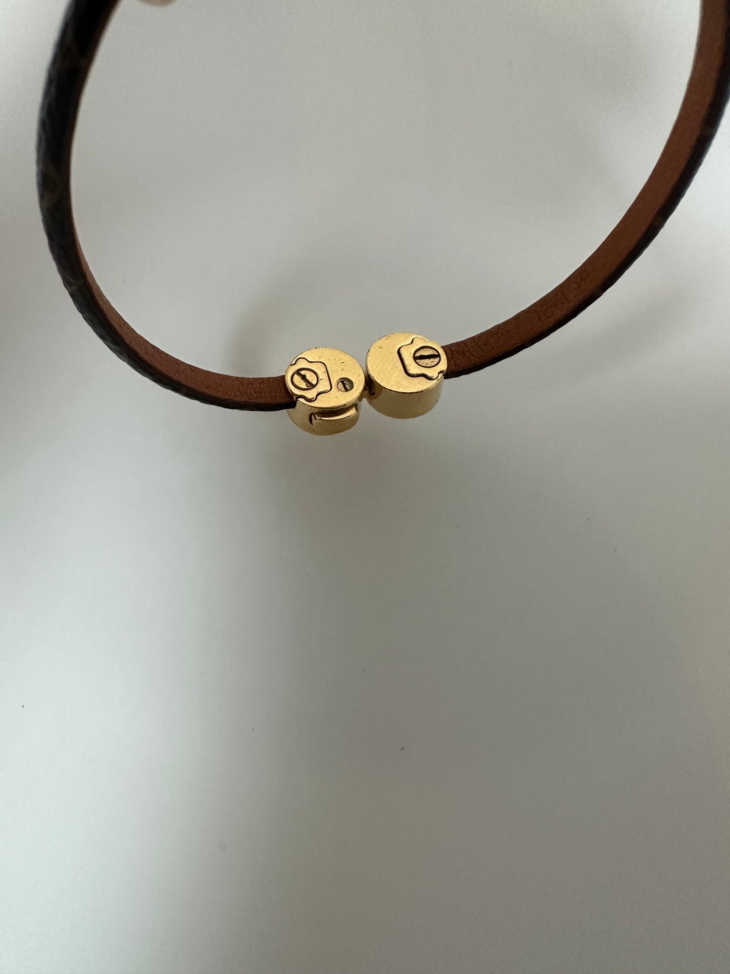 Louis Vuitton Brown Monogram History Mini Women's Bracelet