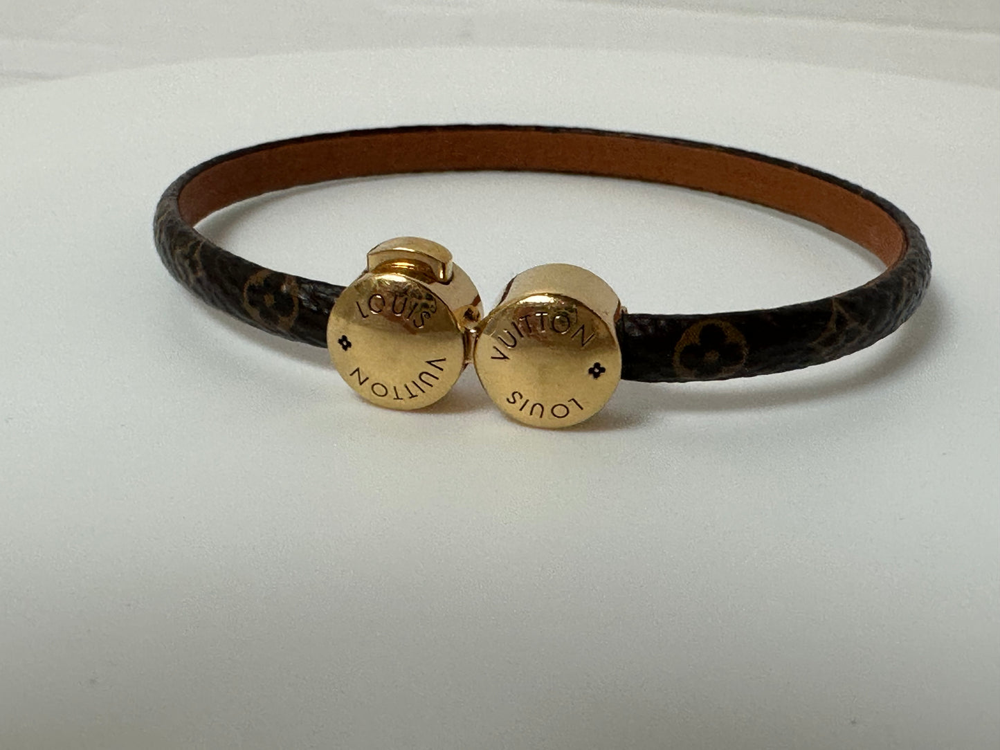 Louis Vuitton Brown Monogram History Mini Women's Bracelet