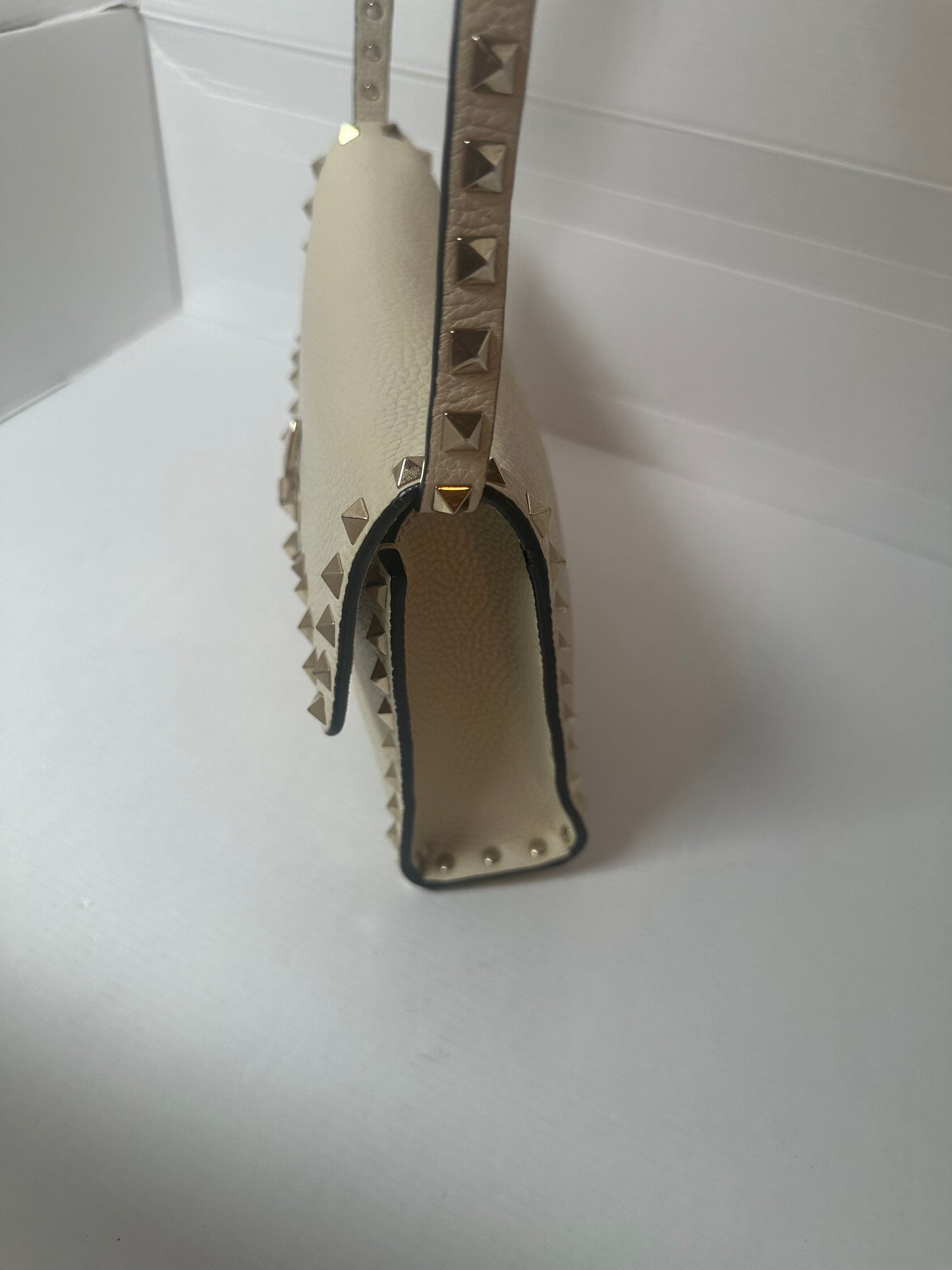 Valentino Rockstud Small Grainy Leather Crossbody