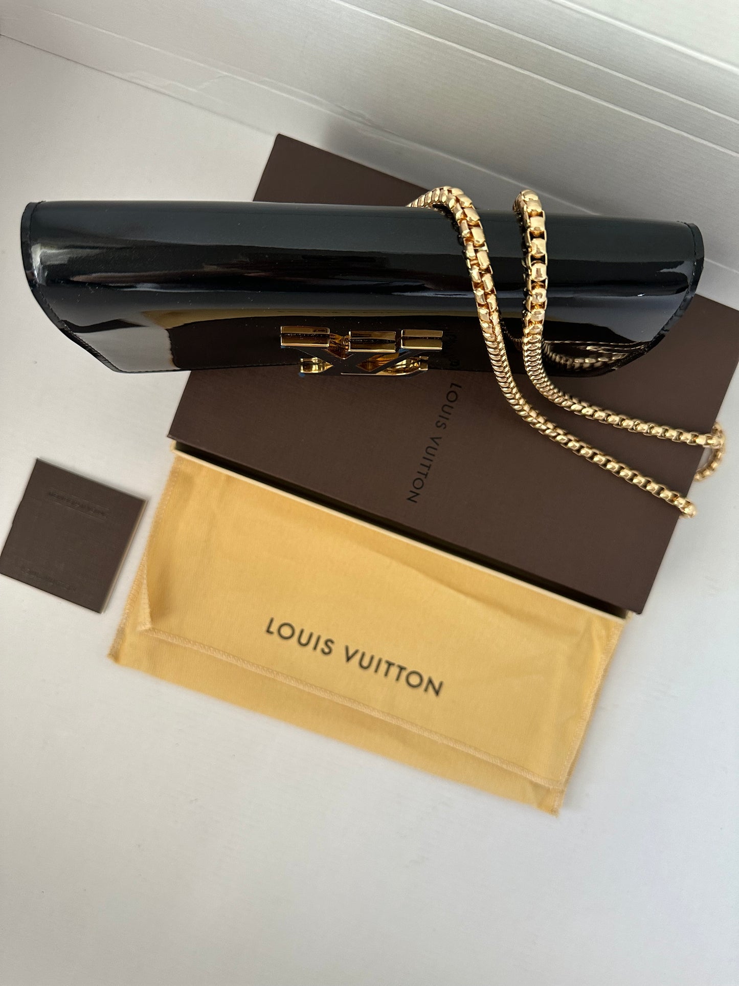 Louis Vuitton Vernis Noir Louise Wallet NEW!!