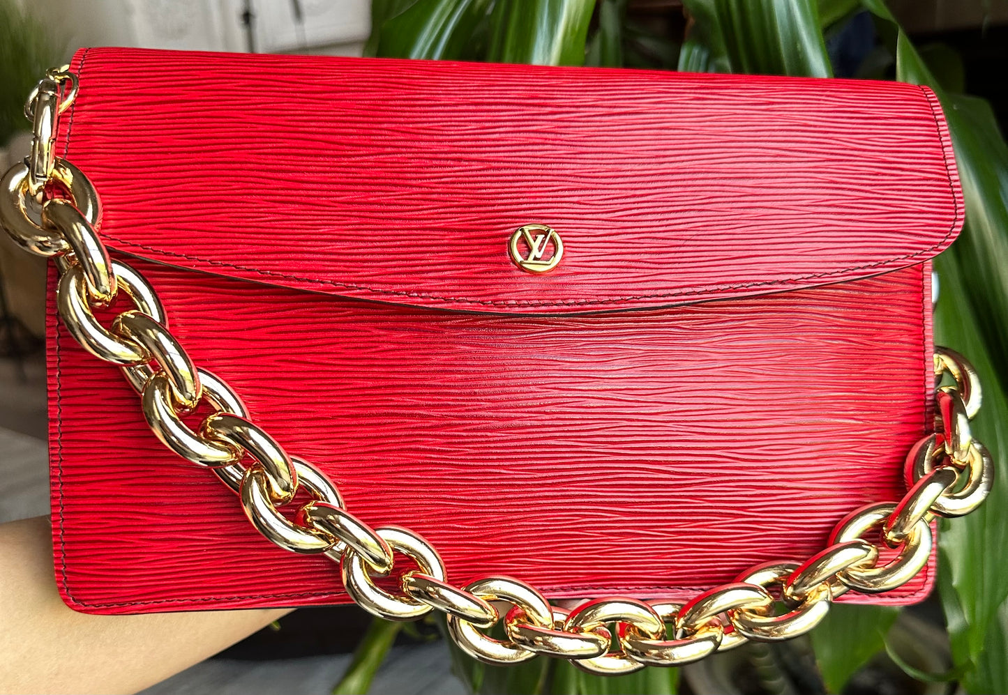 Louis Vuitton Epi leather RED vintage 1988