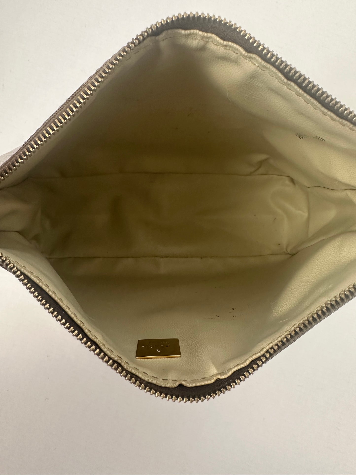 Fendi Vintage Zucchino PVC/Leather Pochette