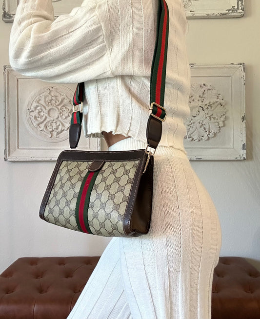 GUCCI PARFUMS make up bag/ clutch crossbody. Small