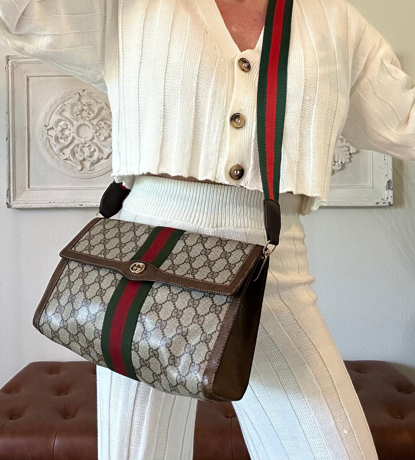 GUCCI PARFUMS make up bag/ clutch crossbody Large