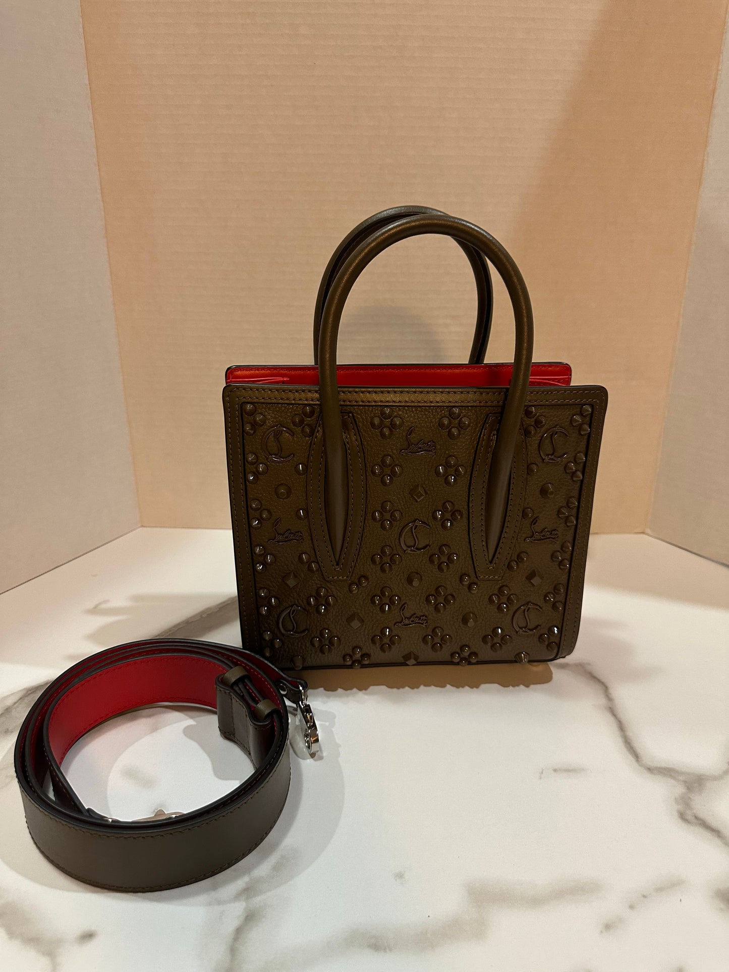 Available Christian Louboutin Paloma Mini Empire Loubi In The Sky Tote Bag