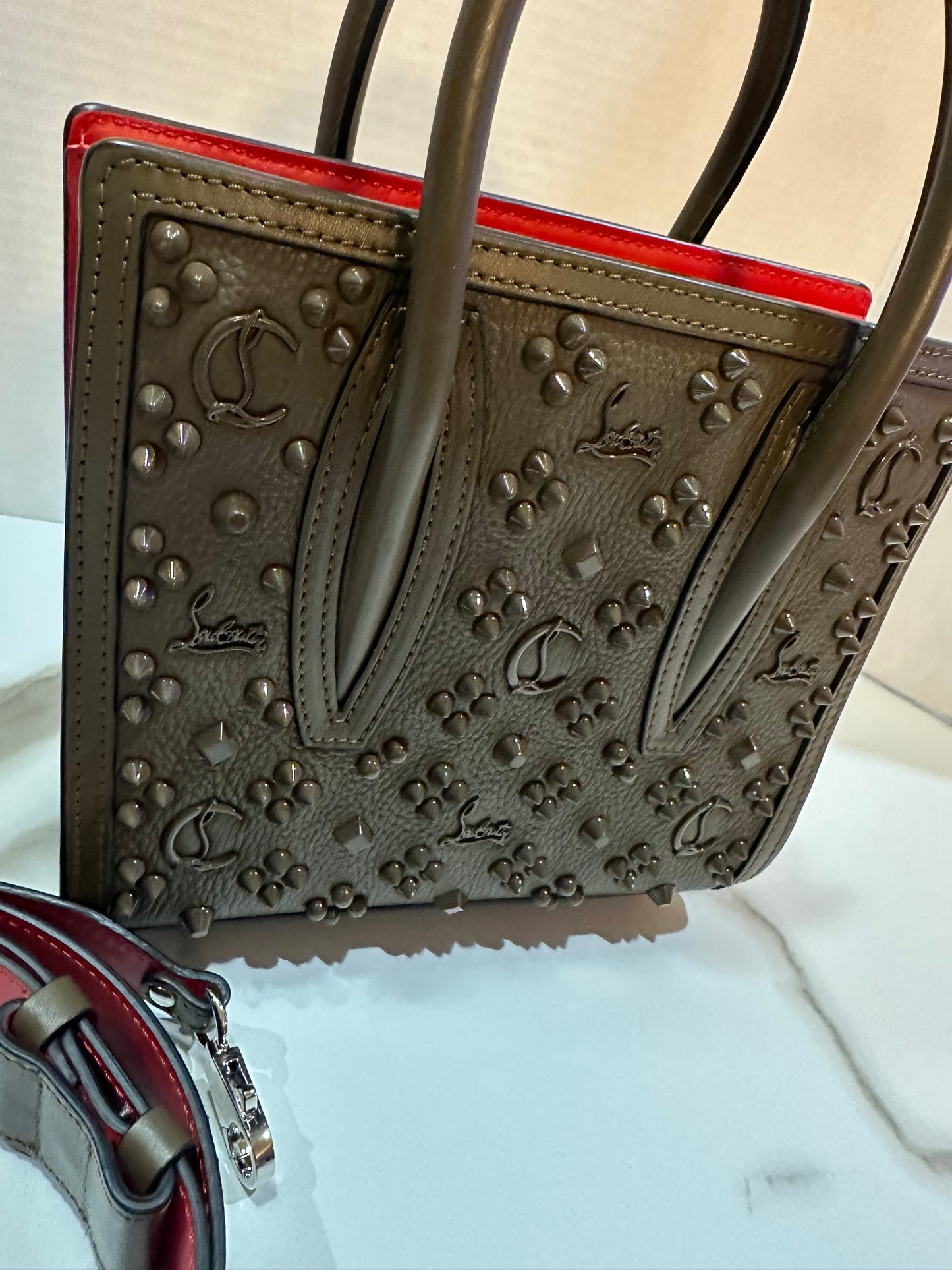 Available Christian Louboutin Paloma Mini Empire Loubi In The Sky Tote Bag