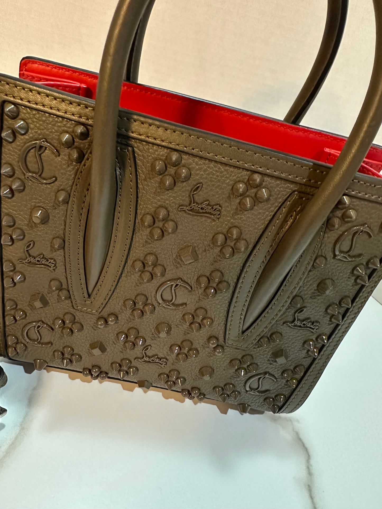 Available Christian Louboutin Paloma Mini Empire Loubi In The Sky Tote Bag