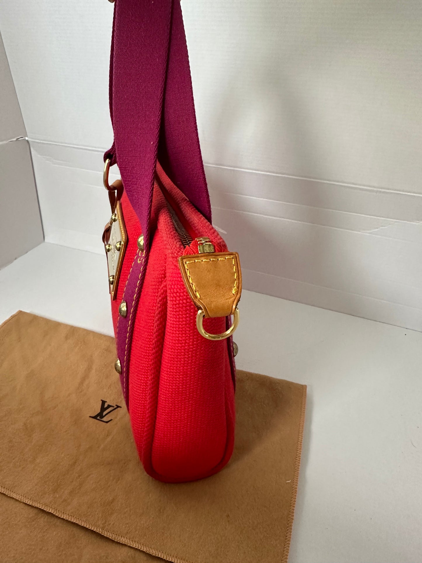 Louis Vuitton LV Red Antigua Cabas Mini PM