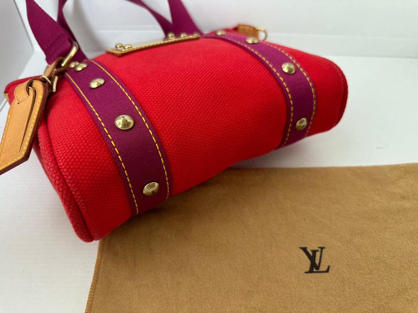 Louis Vuitton LV Red Antigua Cabas Mini PM