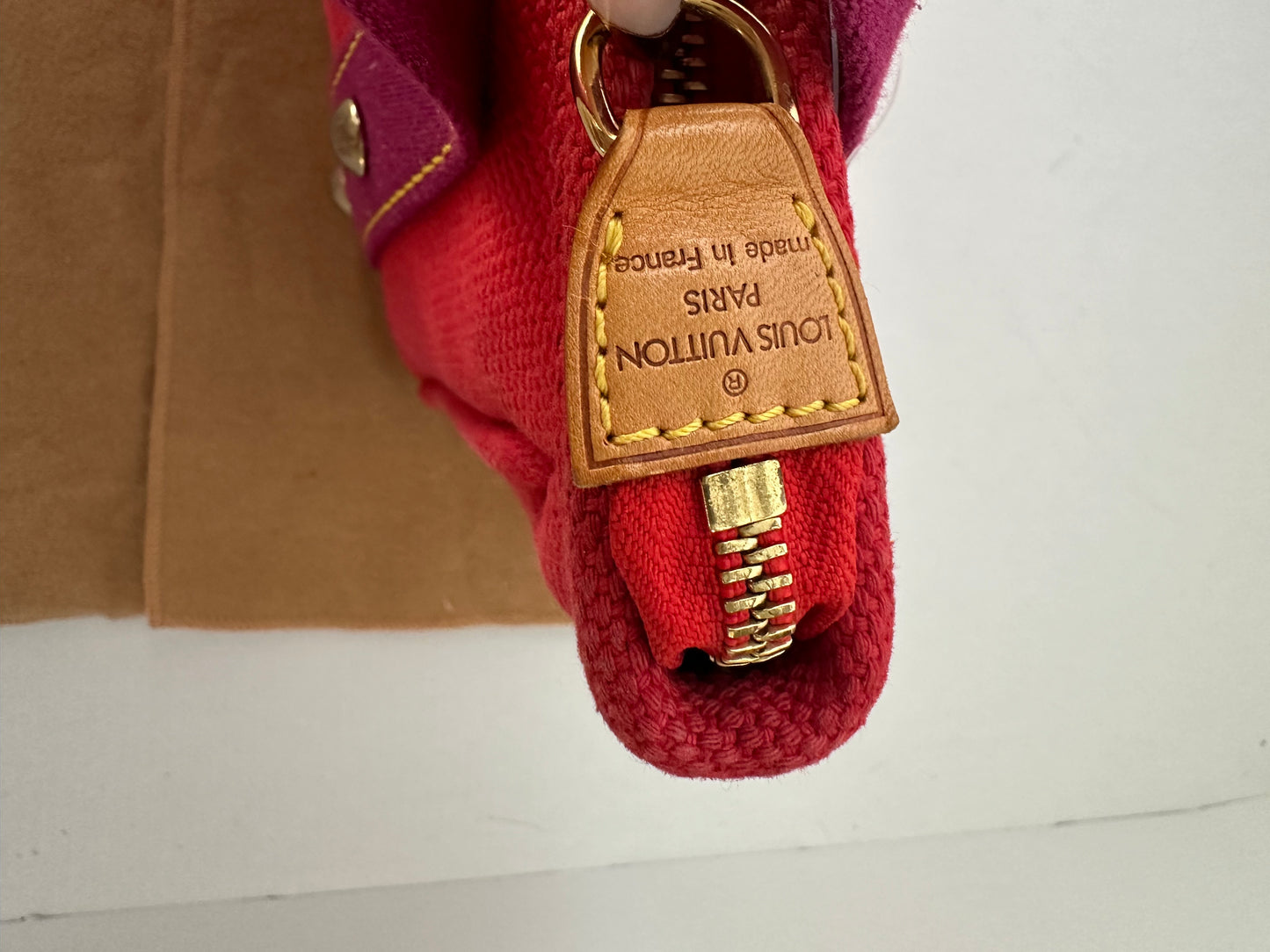 Louis Vuitton LV Red Antigua Cabas Mini PM