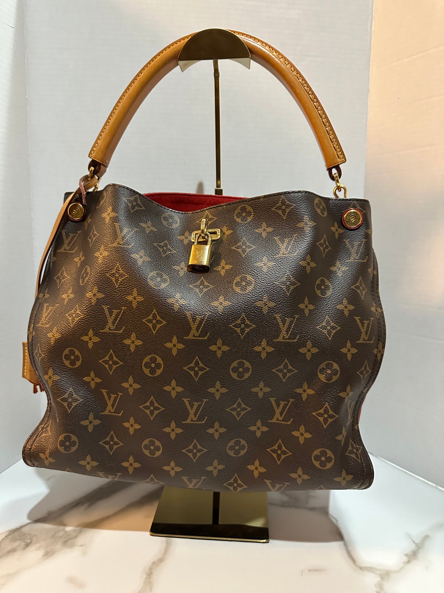 Louis Vuitton Monogram Gaia Noir Hobo Bag
