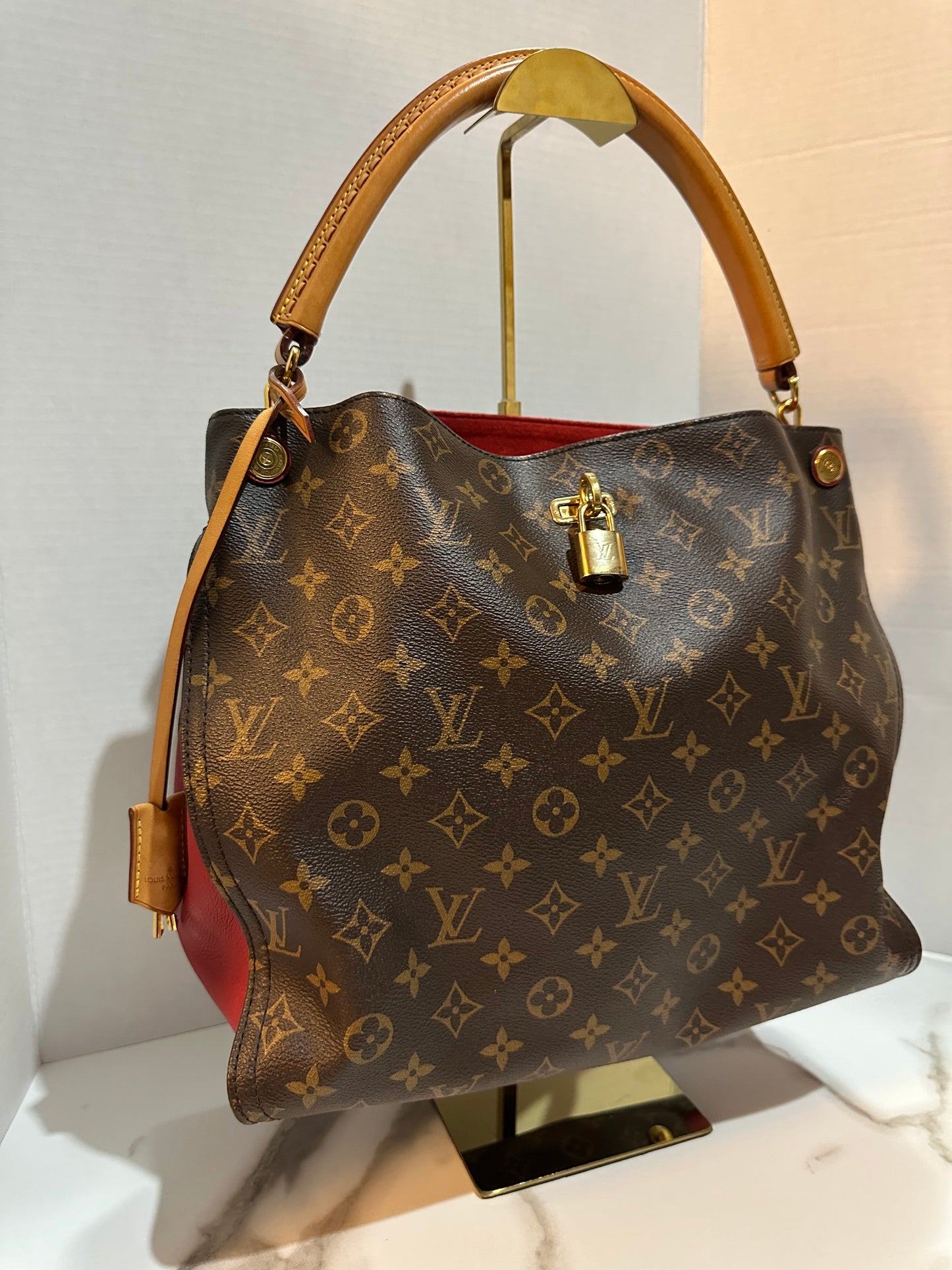Louis Vuitton Monogram Gaia Noir Hobo Bag