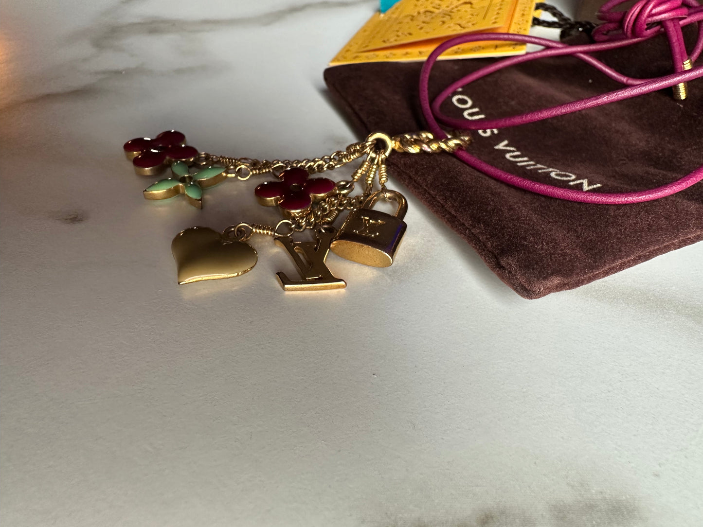 Louis Vuitton Multicolor Monogram Tiff Sweet Necklace bag charm