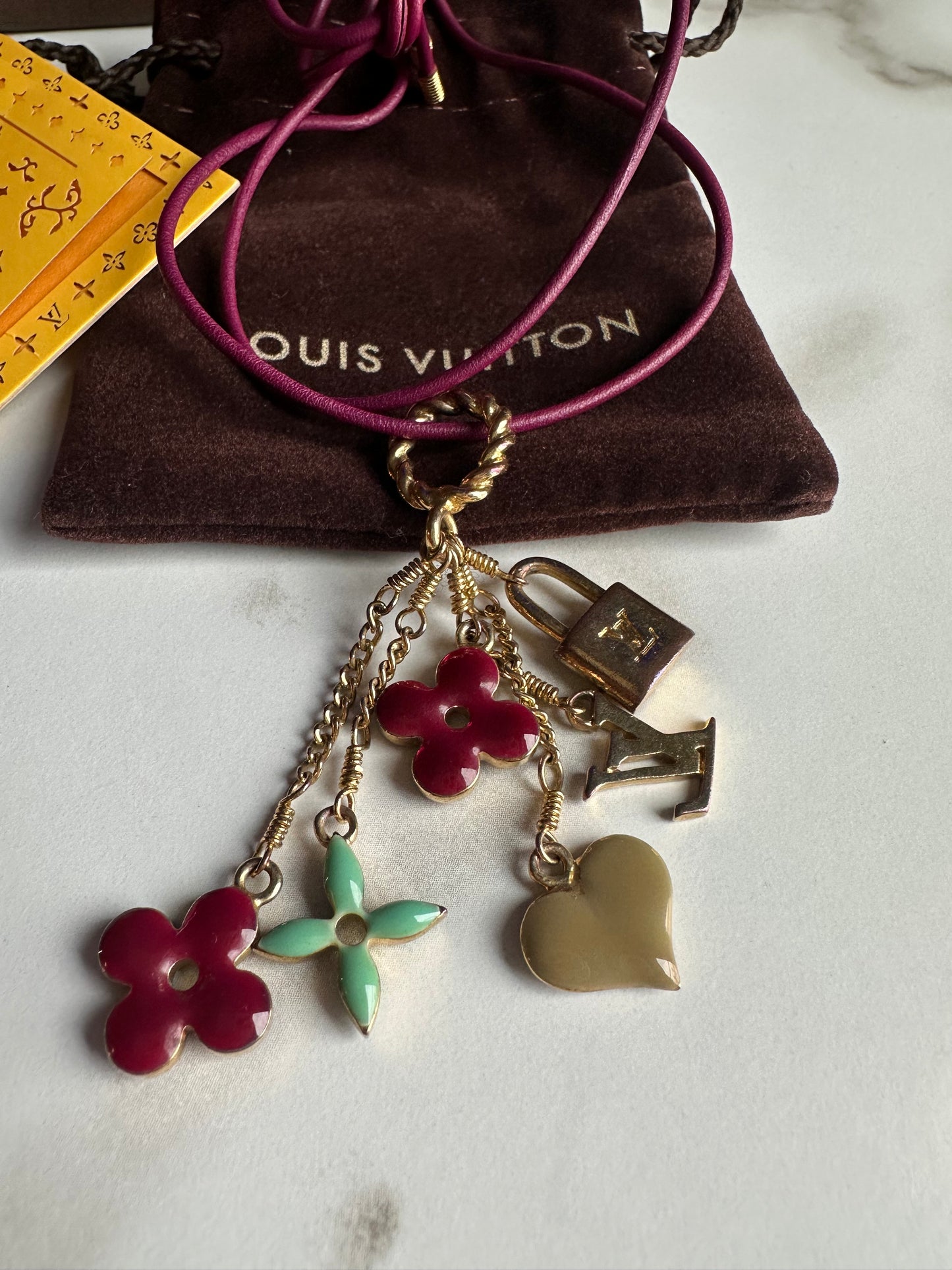 Louis Vuitton Multicolor Monogram Tiff Sweet Necklace bag charm