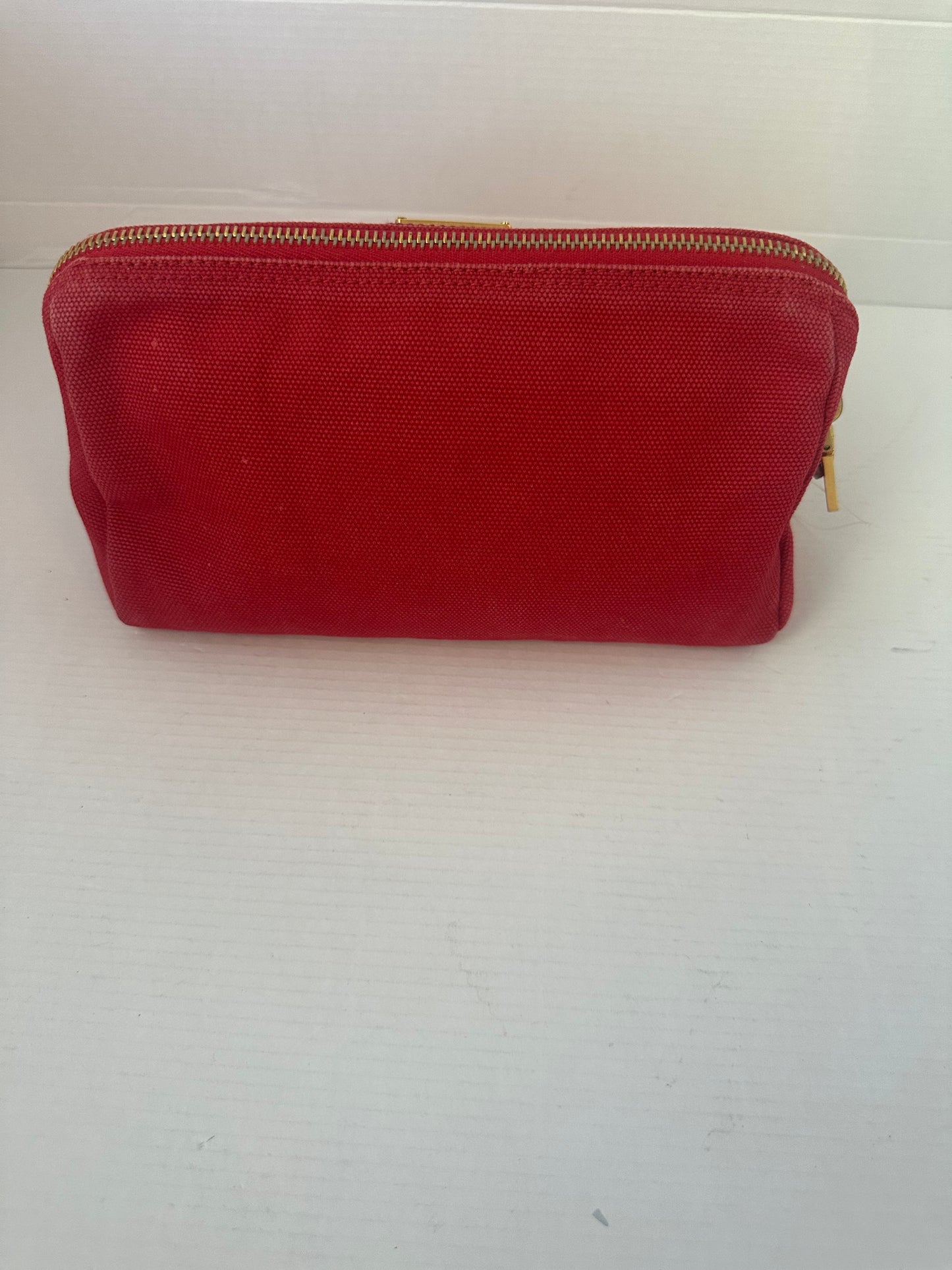 PRADA Pouch Canvas Red crossbody