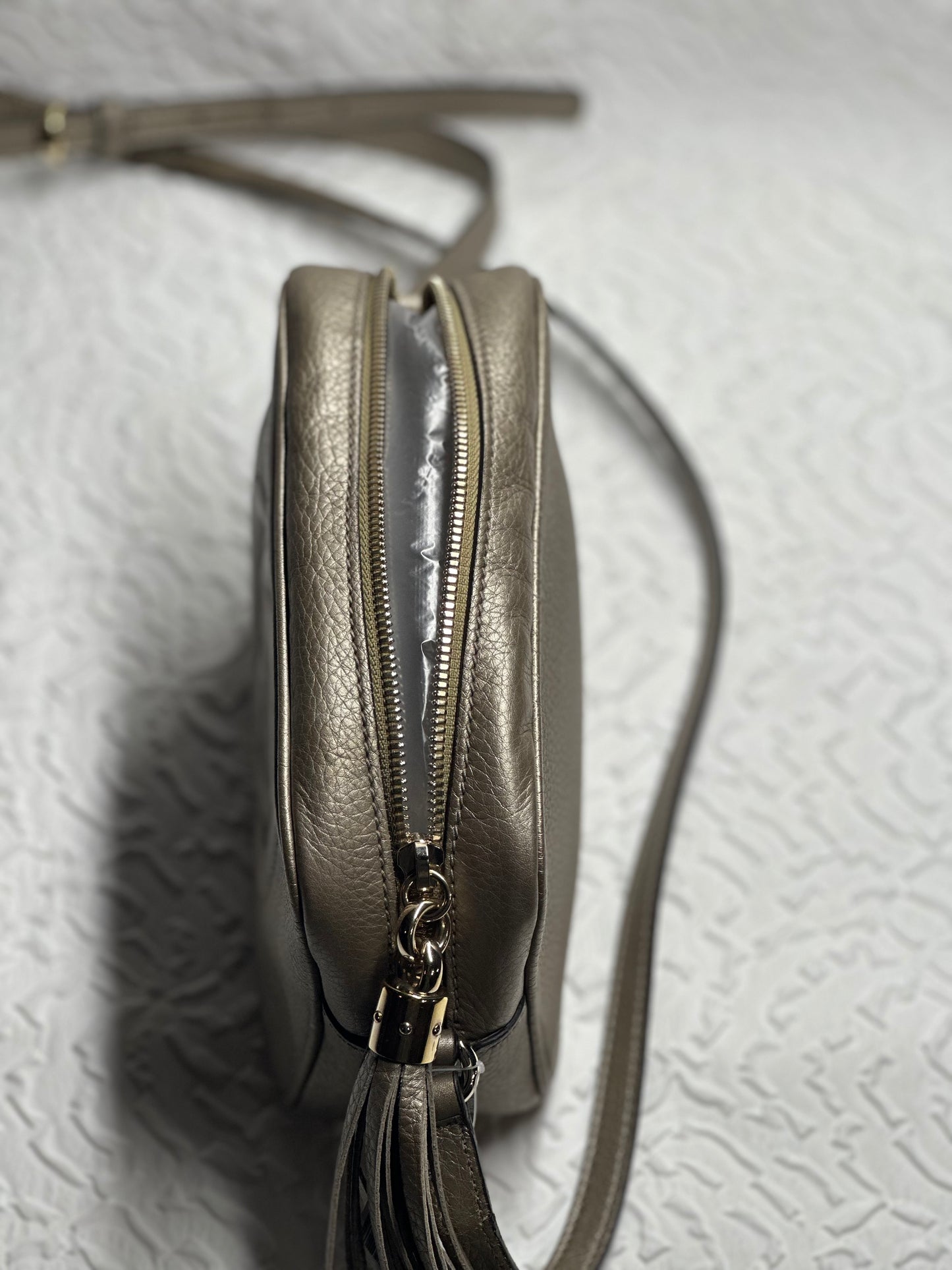 Gucci Iridescent Leather Soho Disco Crossbody Bag