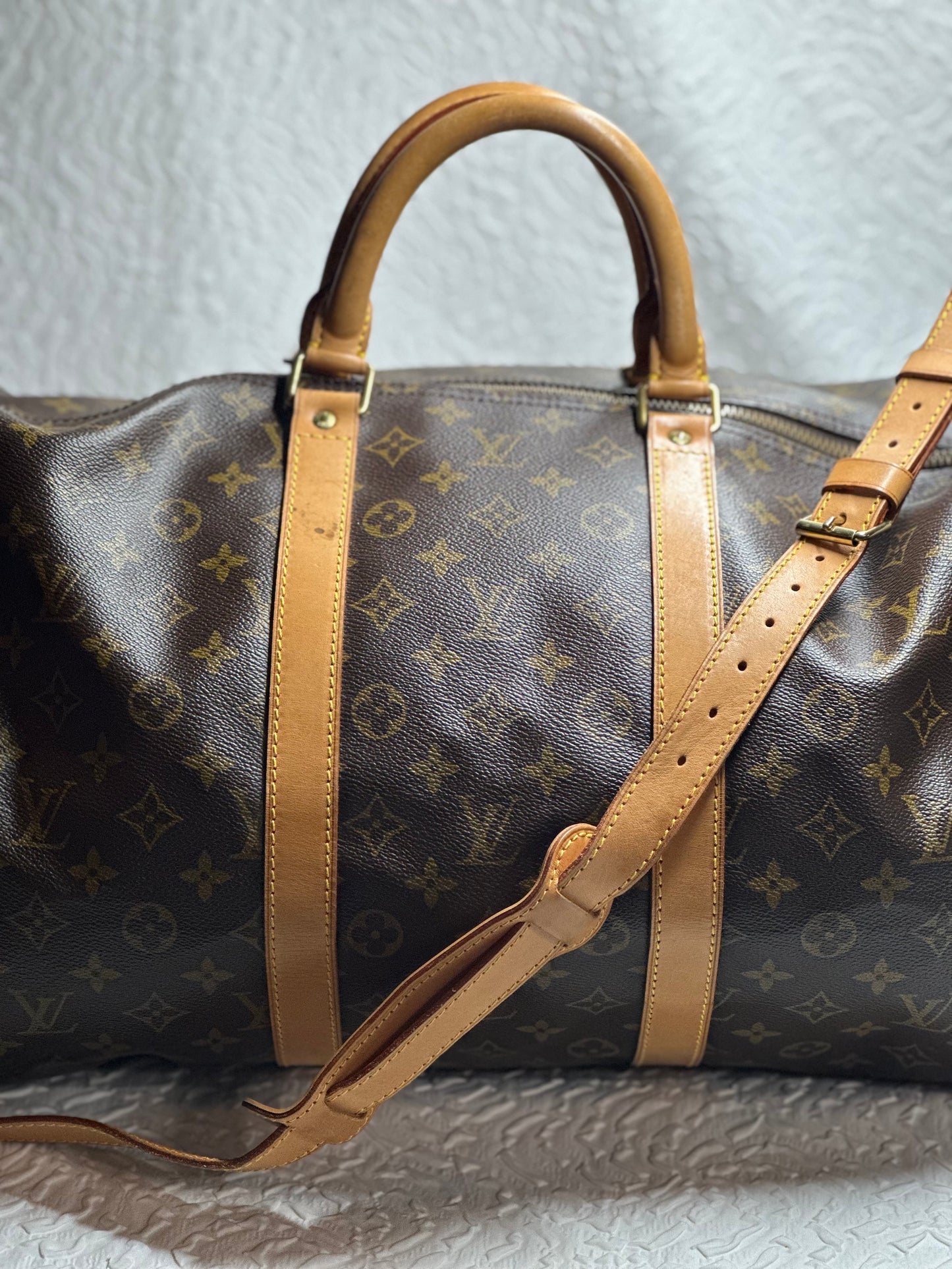 Louis Vuitton Keepall Bandouliere 55 Monogram Duffel Bag