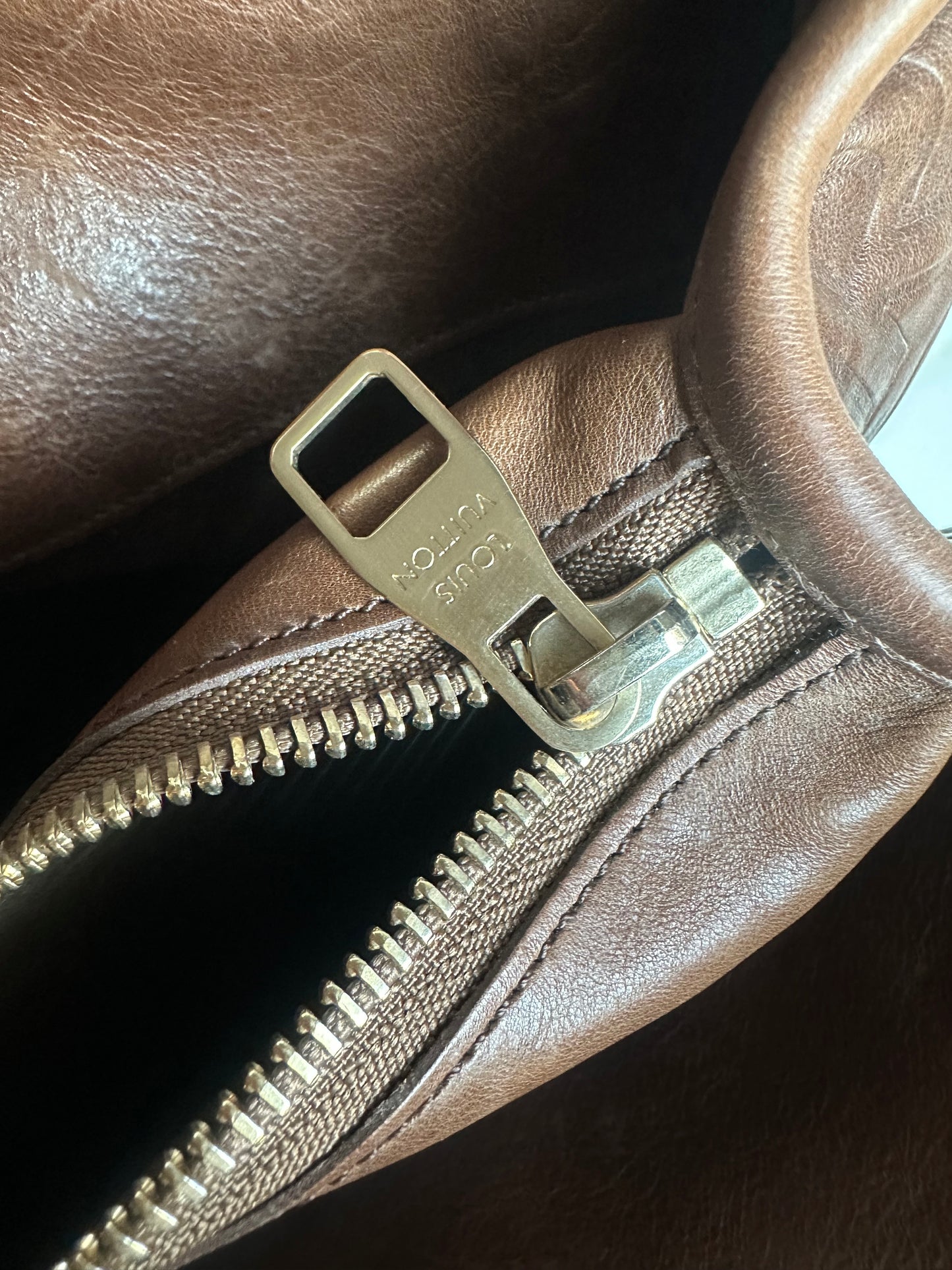 Available Louis Vuitton Limited Edition Chocolate Leather Paris Souple Whisper GM