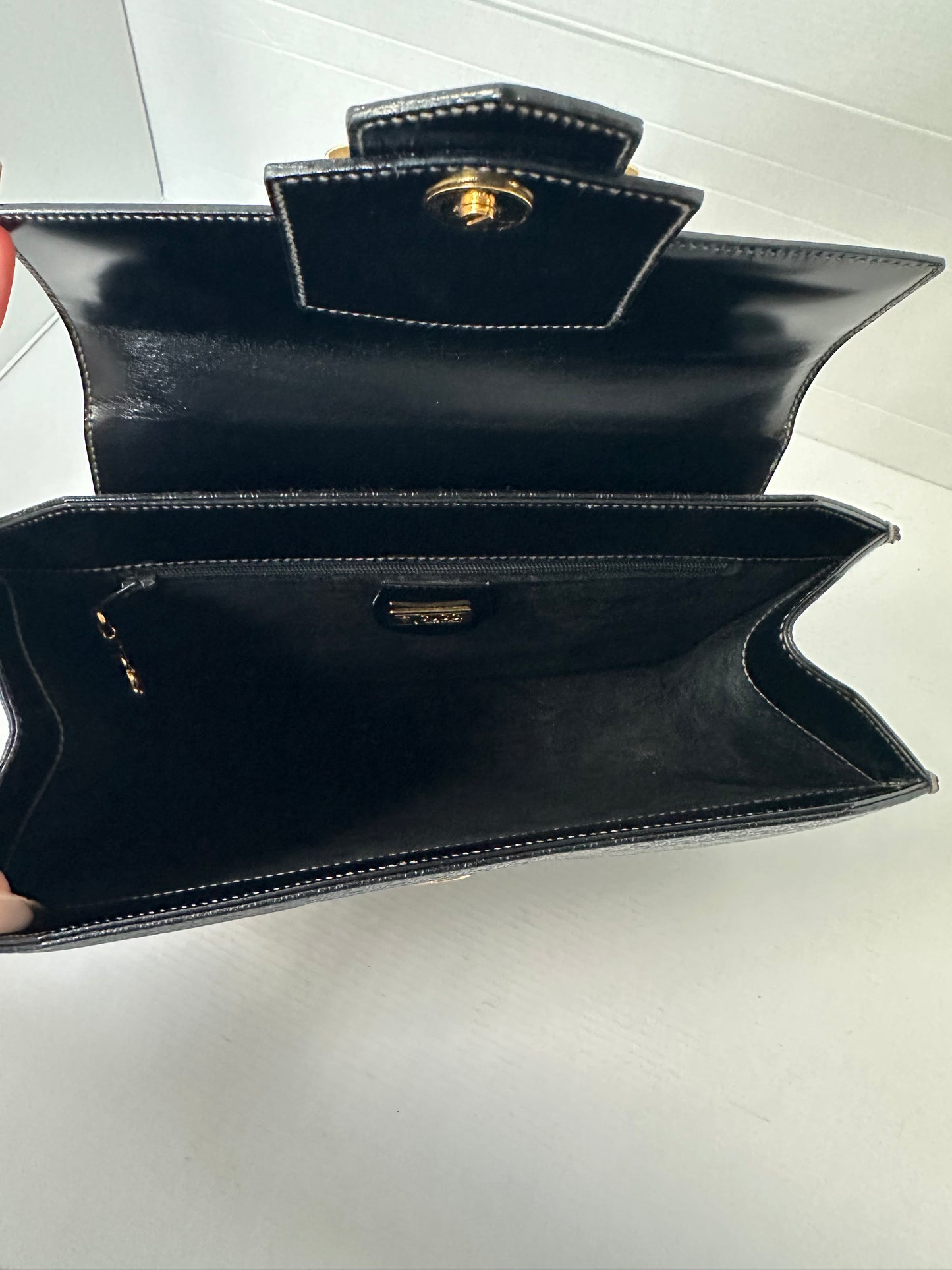 Gucci Clutch black vintage GG