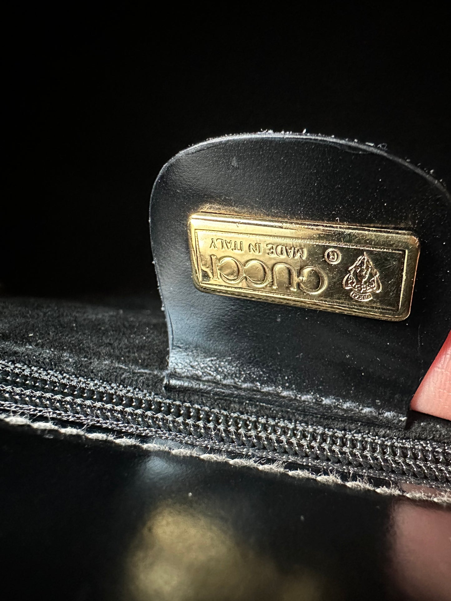 Gucci Clutch black vintage GG