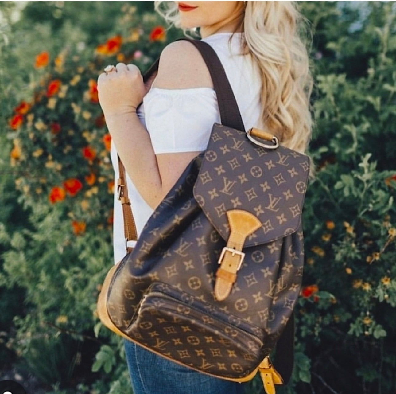 LOUIS VUITTON Monogram Canvas Montsouris Backpack