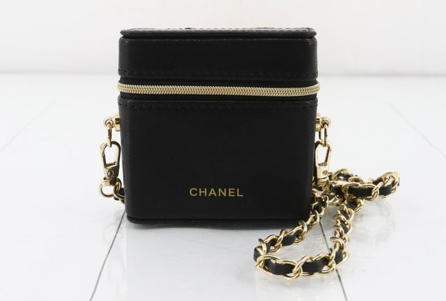 Chanel CC Novelty Case & Pouch Black Chain Bag