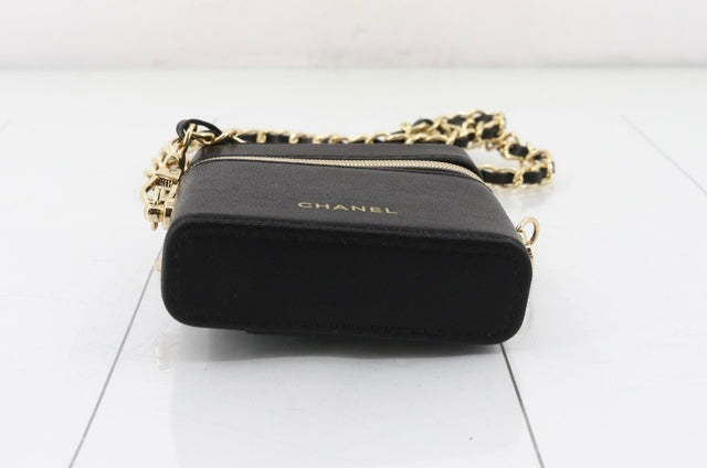 Chanel CC Novelty Case & Pouch Black Chain Bag