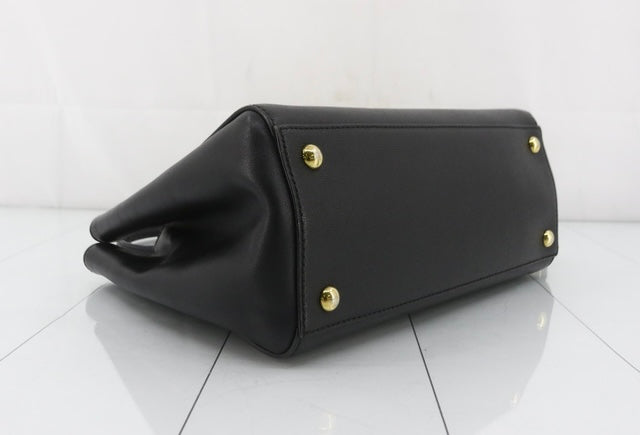 FENDI Petit Toujour Shoulder 2way Handbag Black Leather Italy