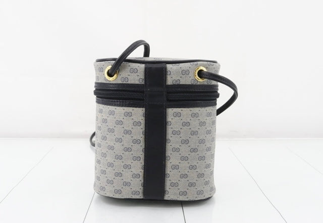 Gucci Vintage Binocular Style Logo Crossbody GG Monogram Canvas