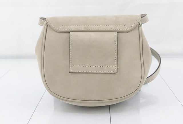 Available Ferragamo Gancini Beige Suede Crossbody Bag