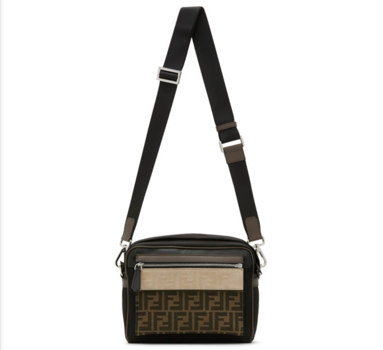 Available Fendi Black Forever Fendi East/West Messenger Bag