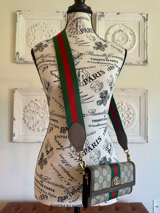 Gucci GG Supreme Monogram Web Ophidia Continental