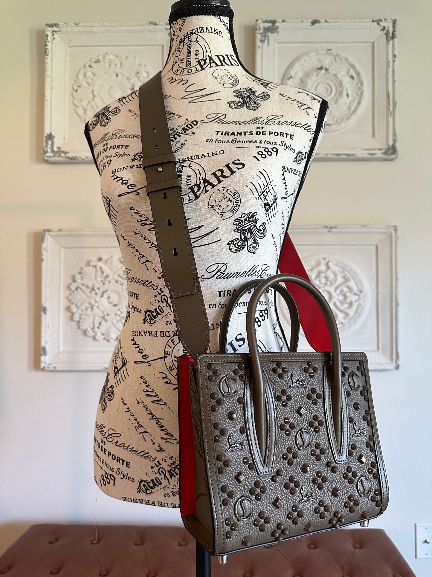 Available Christian Louboutin Paloma Mini Empire Loubi In The Sky Tote Bag